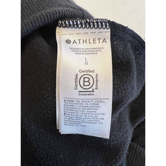 Athleta Black Ankle Length Joggers Sweats Size L (12-14) - Picture 5 of 8